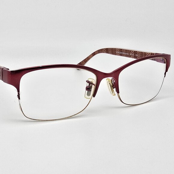 Coach HC5038 Montana 9134 Satin Burgundy Semi-Rimless Eyeglasses Frame w/ Case - Picture 7 of 16